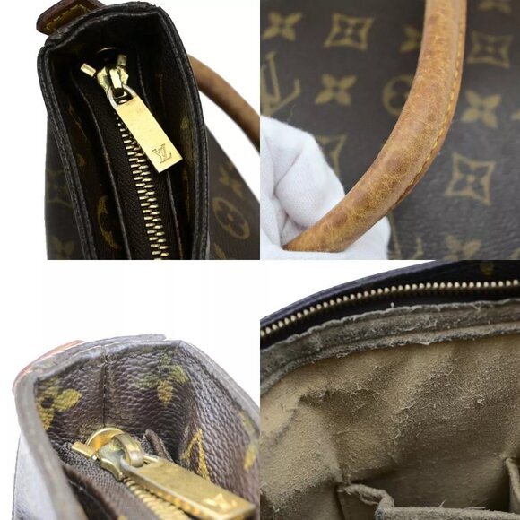 LOUIS VUITTON Looping GM Shoulder Bag Monogram Leather Brown - Picture 15 of 16